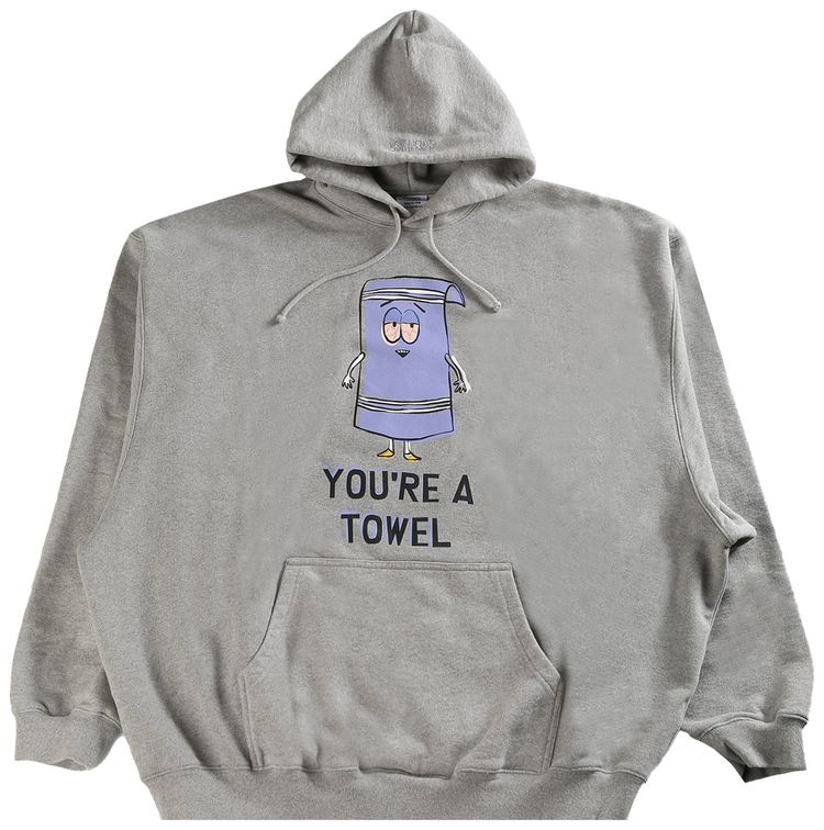 

Худи Vetements You're A Towel Oversized Hoodie 'Grey Melange', серый