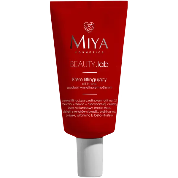 Крем для лица Miya Cosmetics — Подтягивающий -комплекс с двойным растительным ретинолом для лица, Beauty.Lab, 40 мл