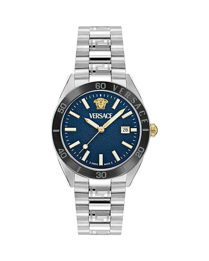 

Часы Versace V Dome, 42 мм, серебряный