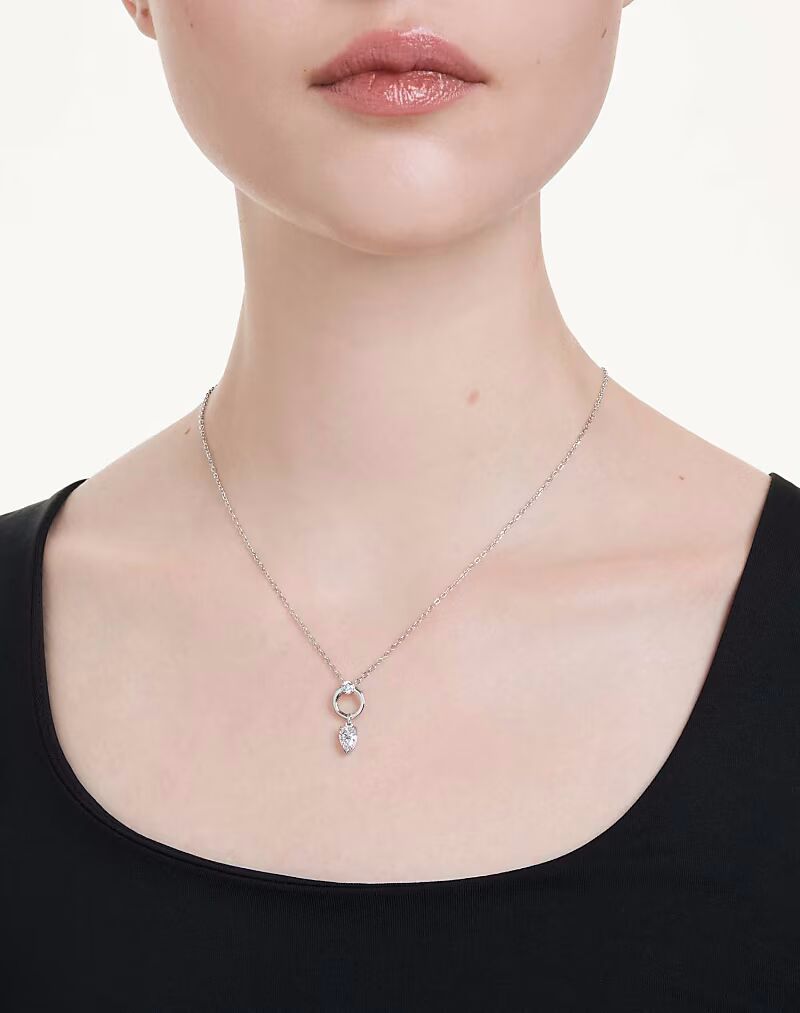 

Подвеска Mesmera с родиевым покрытием белого цвета Swarovski