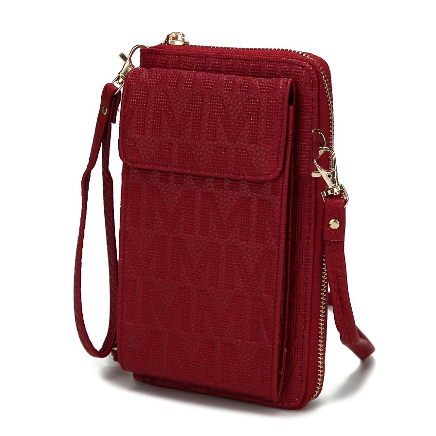 

Женский кошелек для телефона Caddy Vegan Leather сумка через плечо MKF Collection By Mia K., красный