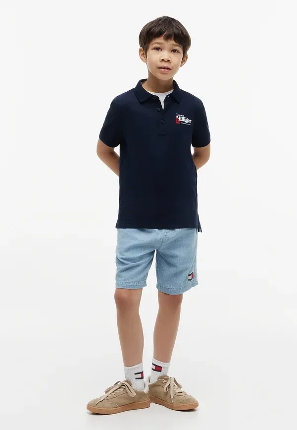 Поло с графическим принтом Tommy Hilfiger Interlock, темно-синий — фото 2
