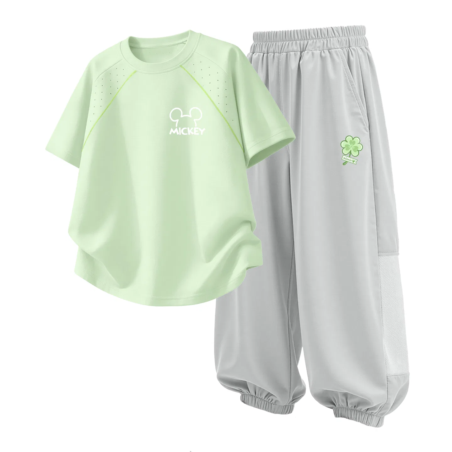 Детский спортивный костюм Casual Sportswear 2 Piece Set Disney, Thick Board Line K Hyacinth Purple+Deni Knot K Misty Gray — фото 3