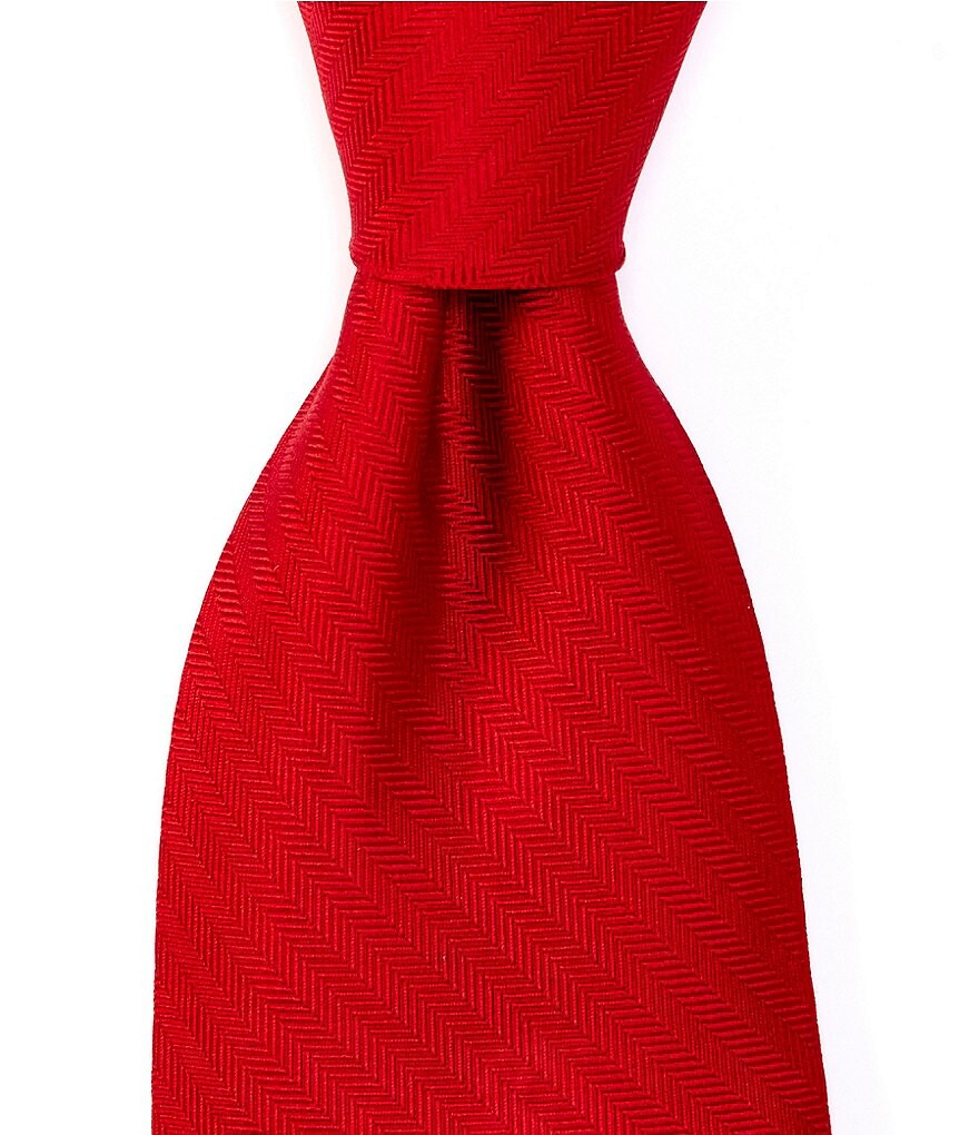 

Roundtree & Yorke Solid Narrow 3 1/8 Шелковый галстук, красный