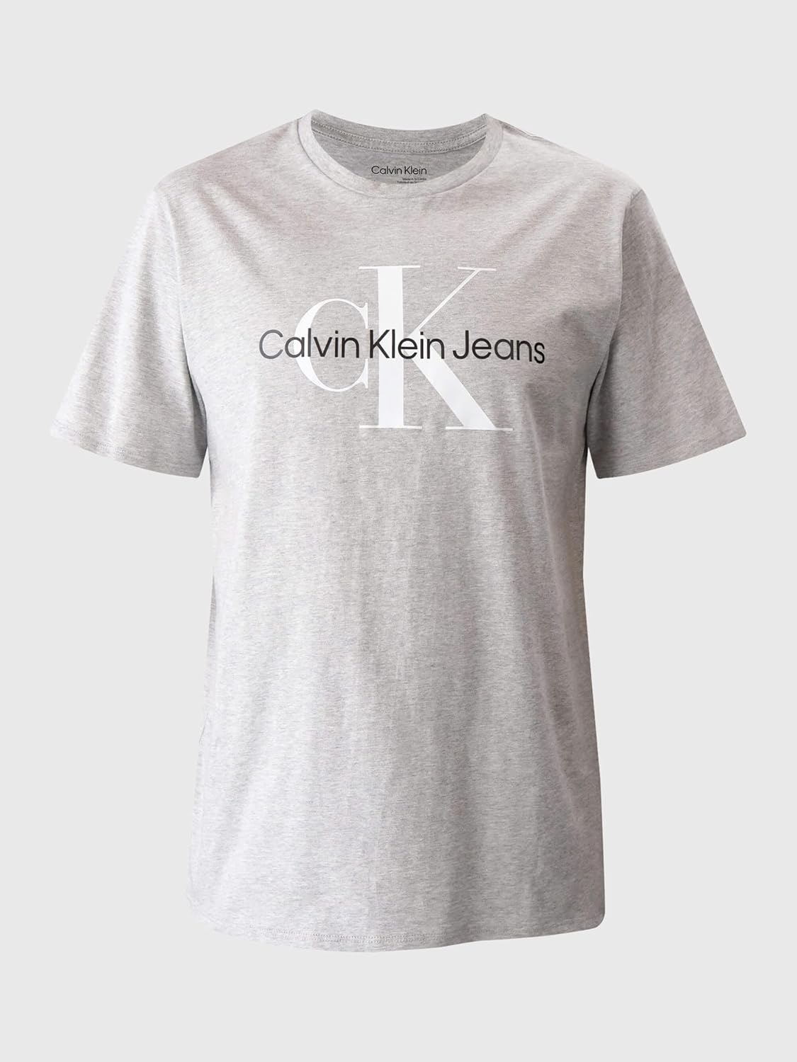Футболка Calvin Klein Monogram Logo Crewneck, серый — фото 4