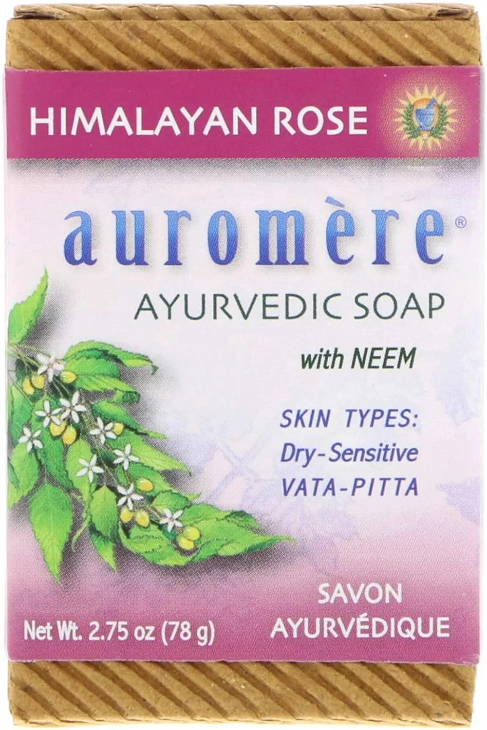 Мыло травяное Auromere Neem ваниль 78 г