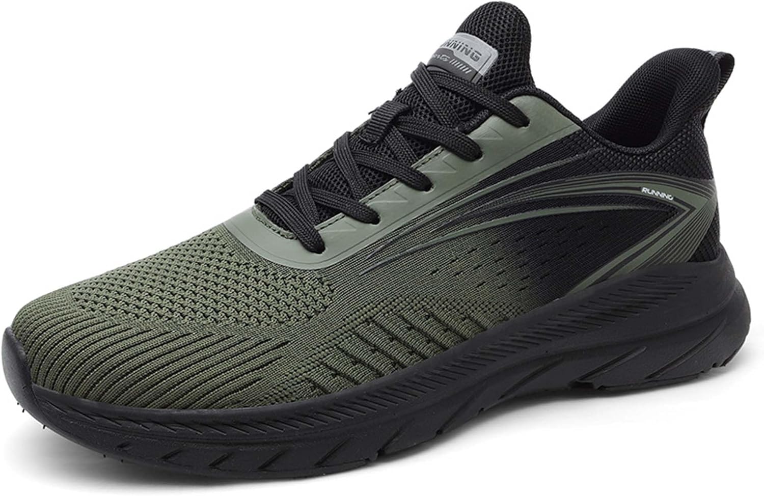 

Мужские спортивные кроссовки для бега Легкие дышащие ходовые кроссовки Нескользящие кроссовки для активного отдыха Бег по пересеченной местности Модные кеды Сетчатые спортивные повседневные туфли Dzbajrqm, зеленый