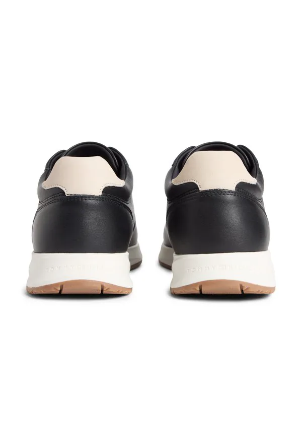 Кроссовки с тисненым кожаным верхом и тонкими шипами Tommy Hilfiger, Black — фото 3