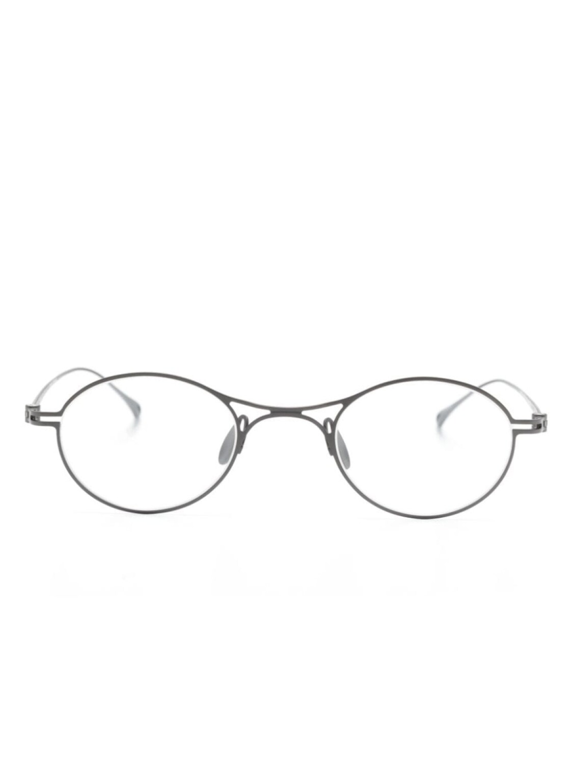 

Giorgio Armani очки в овальной оправе, серебристый