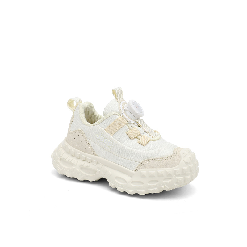 Детские кроссовки Spring Morning 20 Slip Resistant с амортизацией, дышащие, низкие Jeep, экрю — фото 3
