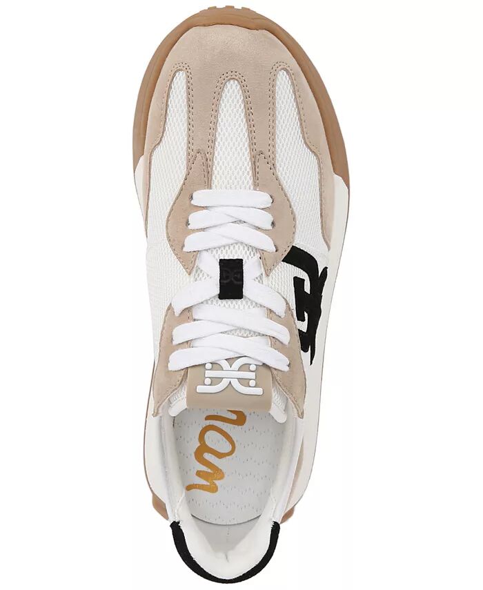 Женские кроссовки Langley Emblem на шнуровке Sam Edelman, коричневый — фото 4