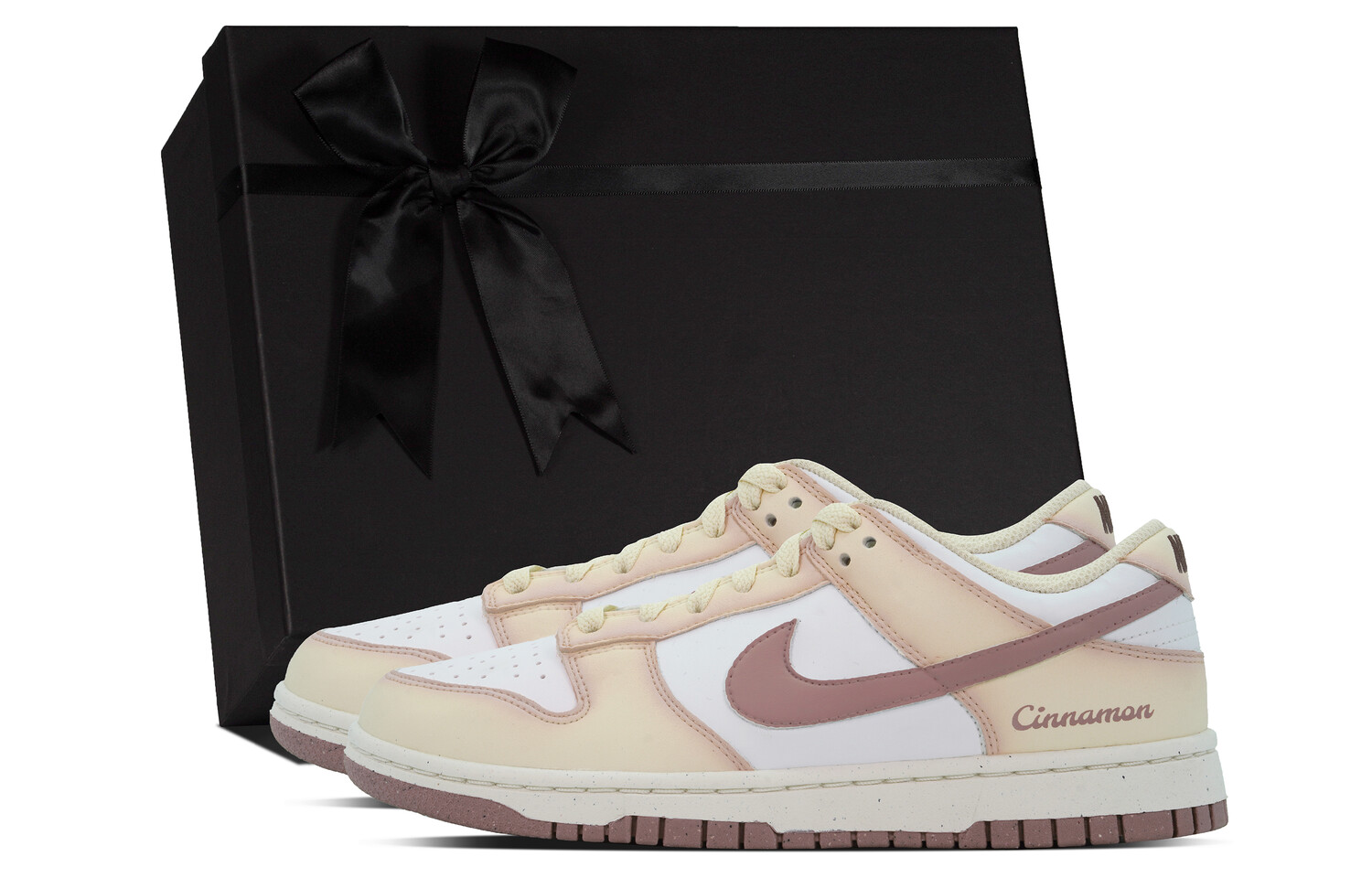 

Кроссовки Nike Dunk Skateboarding Shoes Women's Low-top Beige/white/pink, розовый