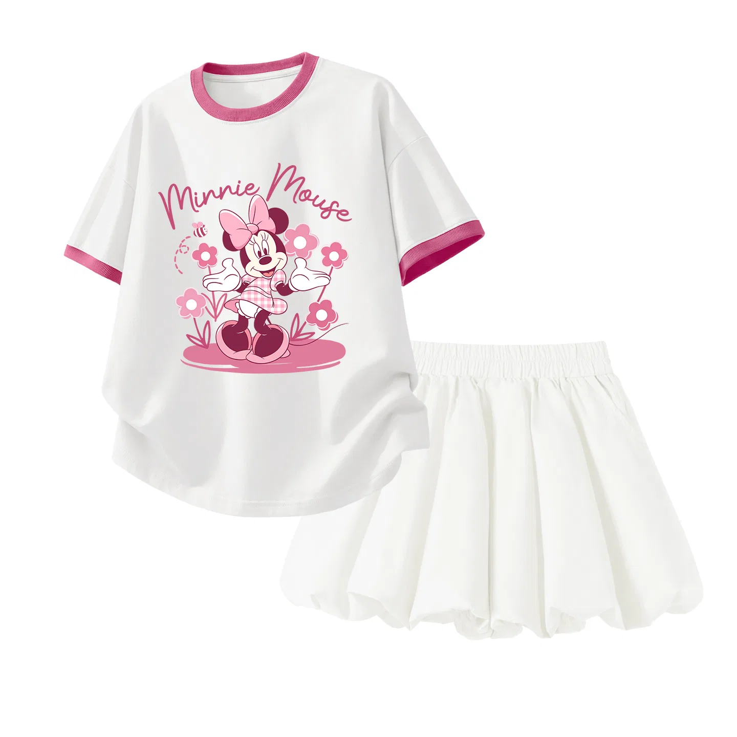 Спортивный костюм Casual Sportswear Disney для детей, бело-красный