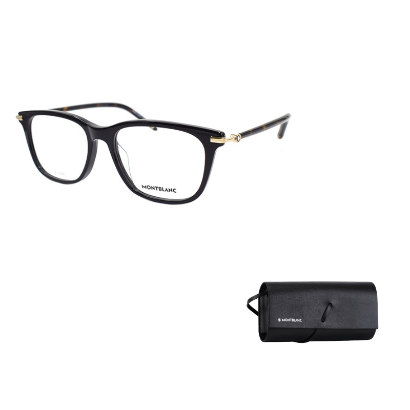 

MONTBLANC Оправа очков нестандартной формы для мужчин черная, Black