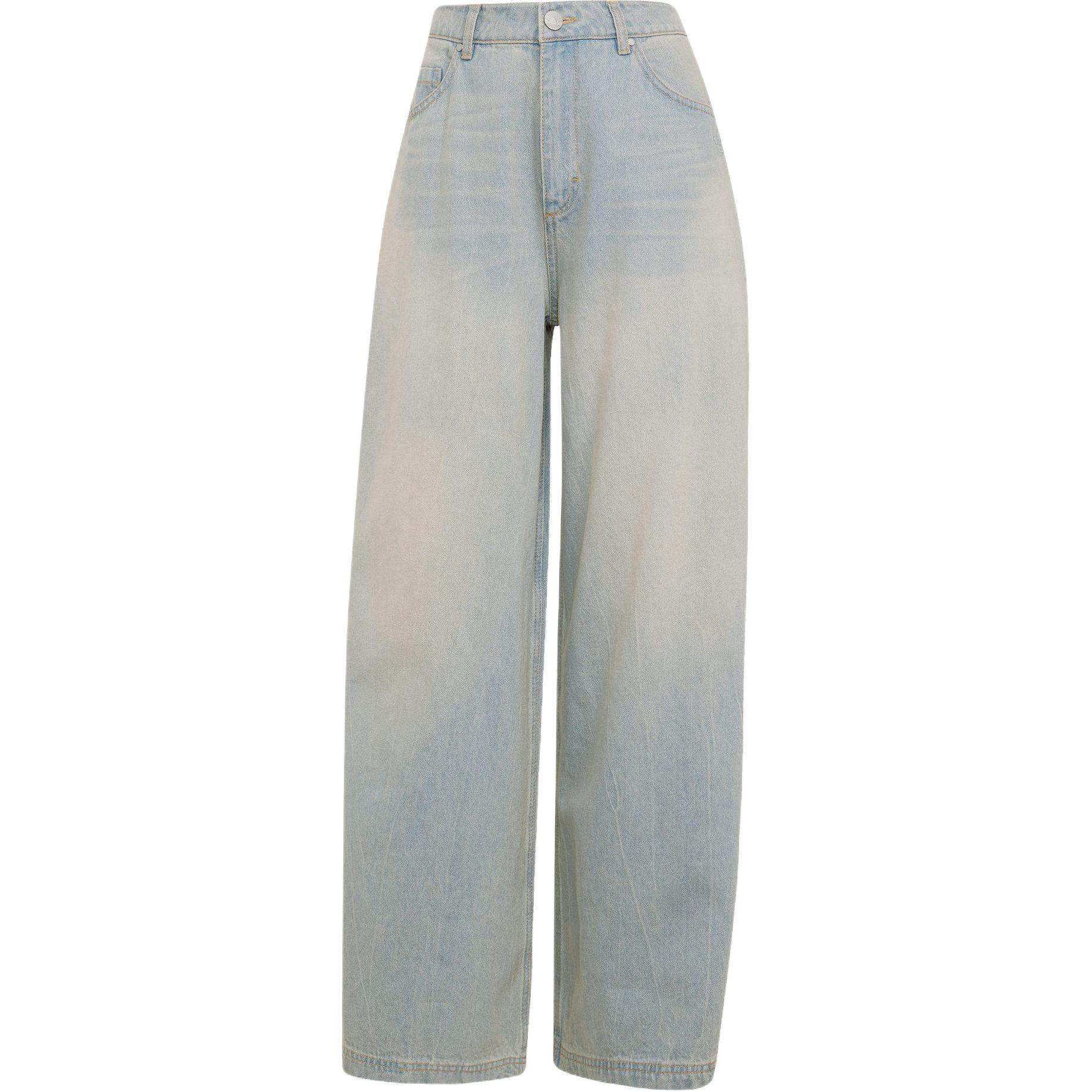 

Джинсы Wide leg с застежкой-молнией Adidas, светлый индиго