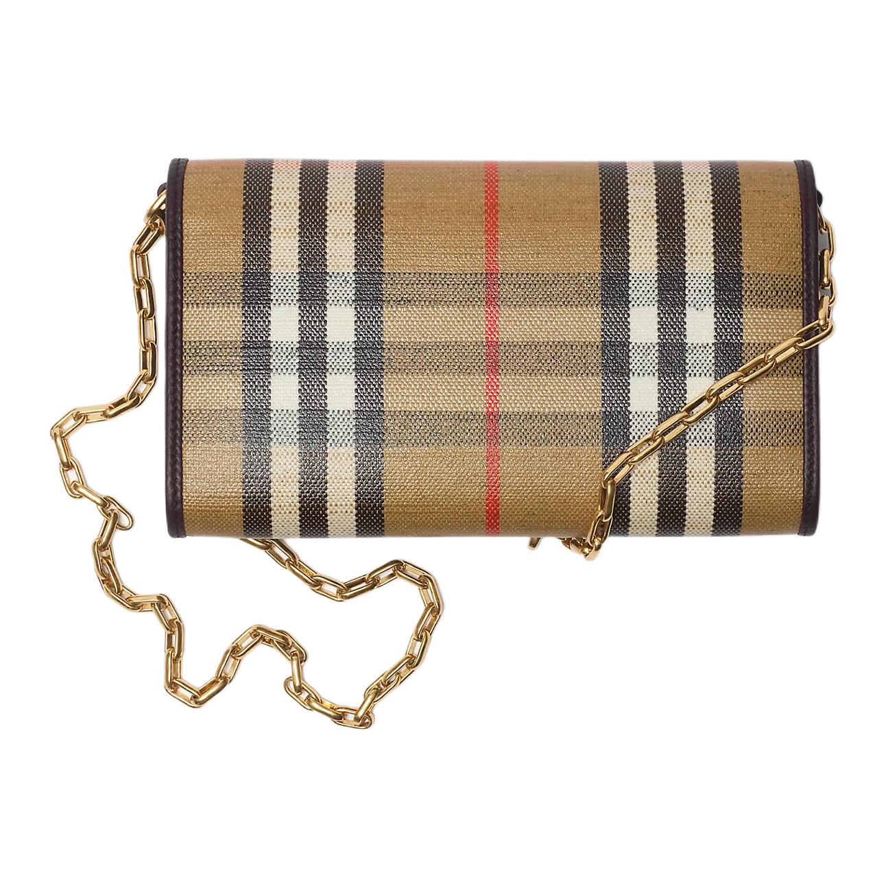 Женская сумка Burberry из натуральной кожи песочного цвета — фото 2