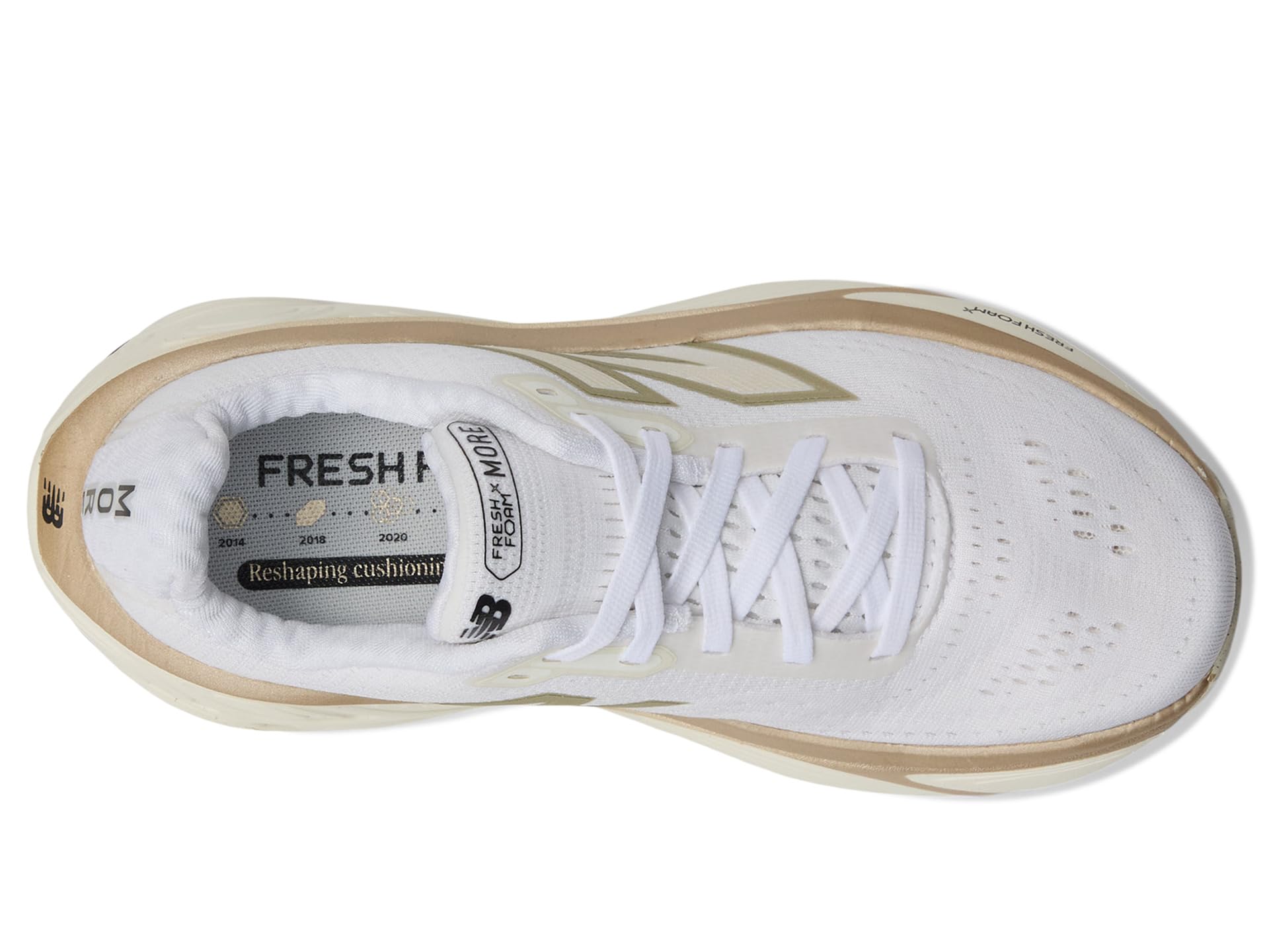 Кроссовки New Balance Fresh Foam X More V5, White/Sea Salt — фото 2