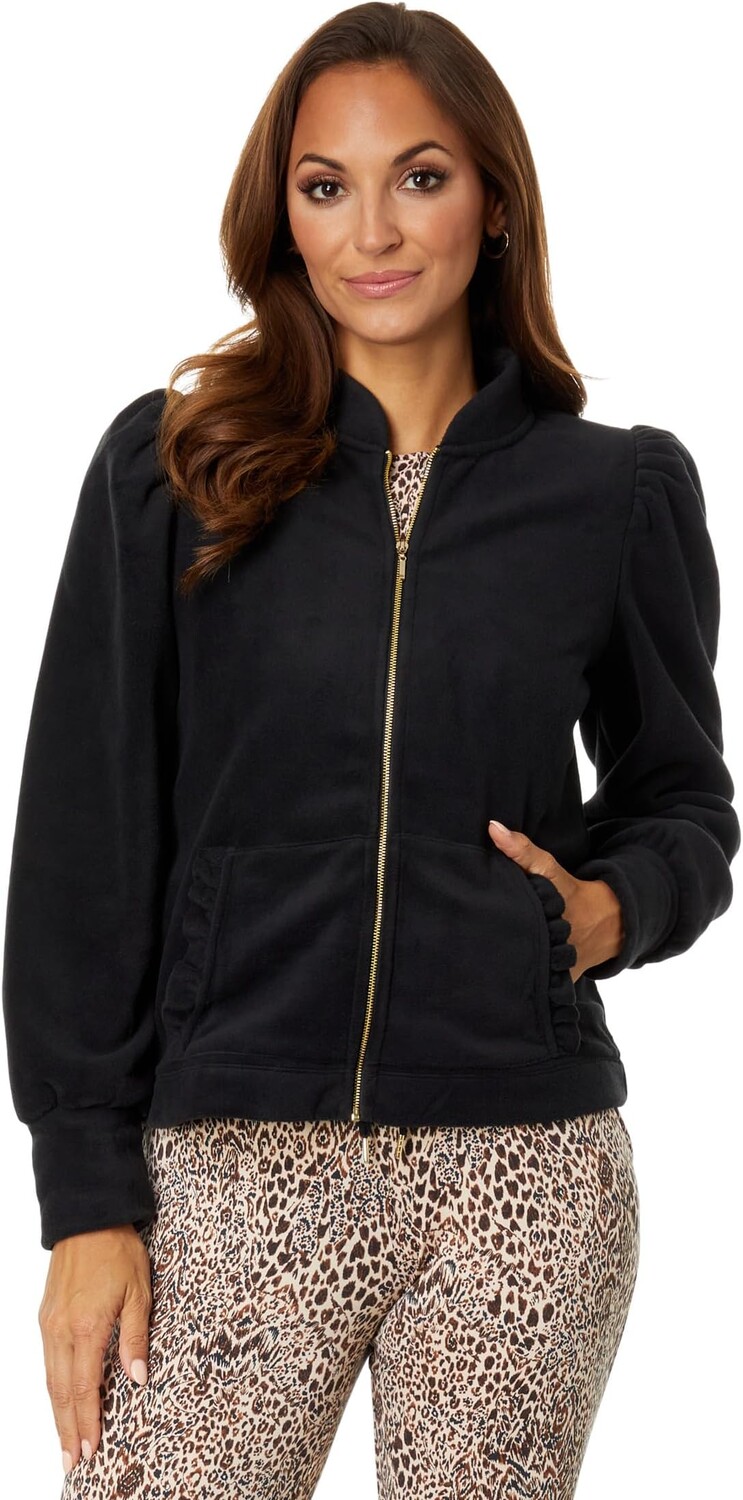 

Куртка Lilly Pulitzer Cabello Fleece Zip-Up, черный