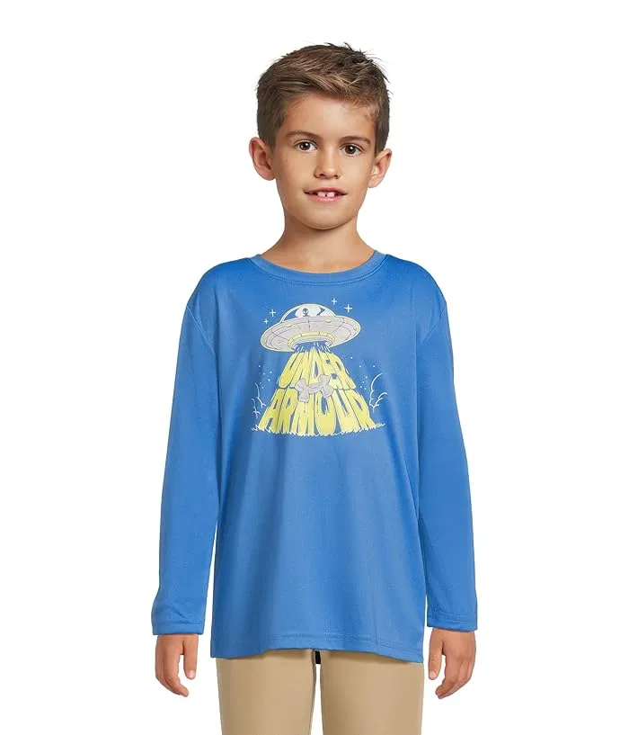 Футболка с длинным рукавом UFO Tech Under Armour Kids, Neo Turquoise