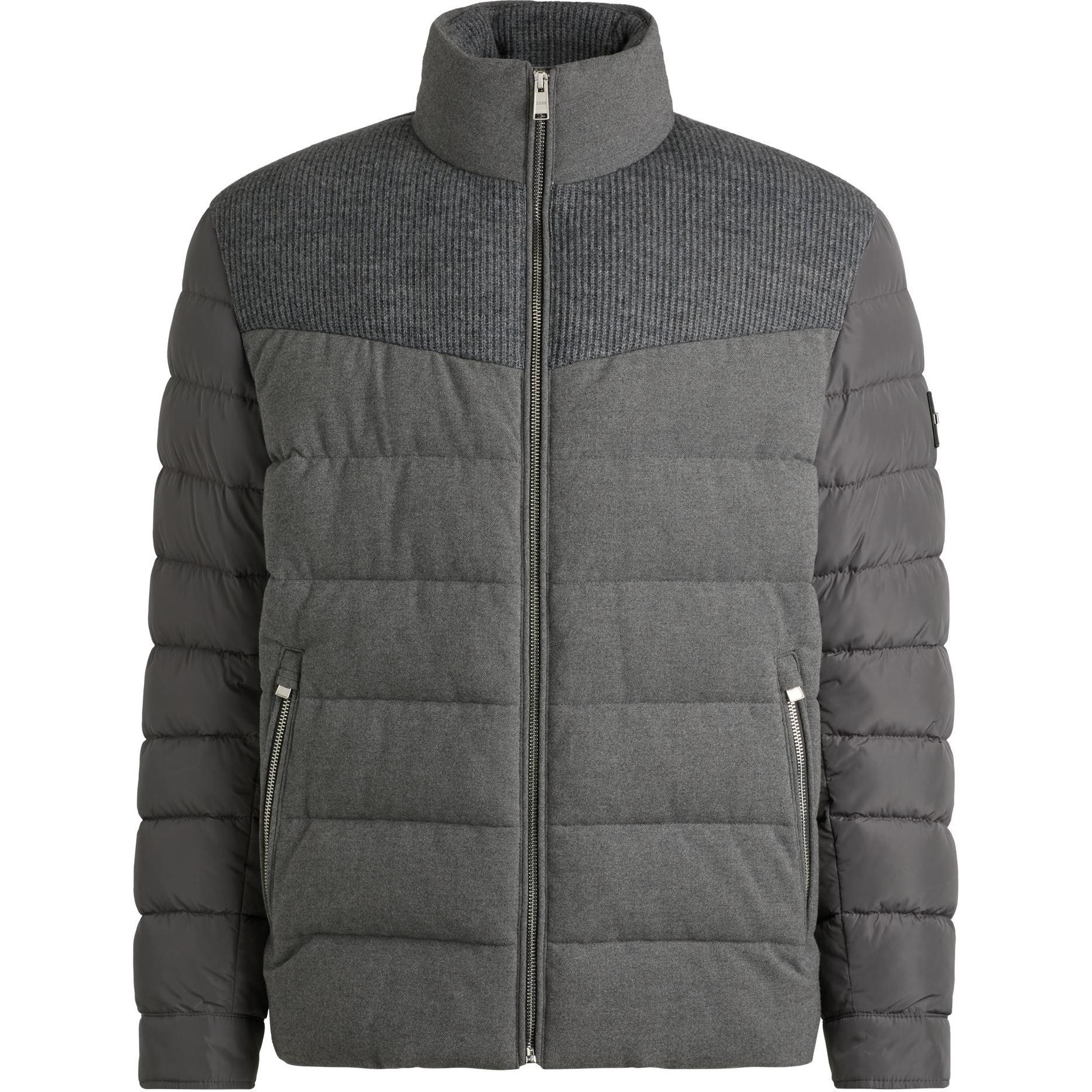 

HUGO BOSS Куртка мужская серая средняя, Medium Gray