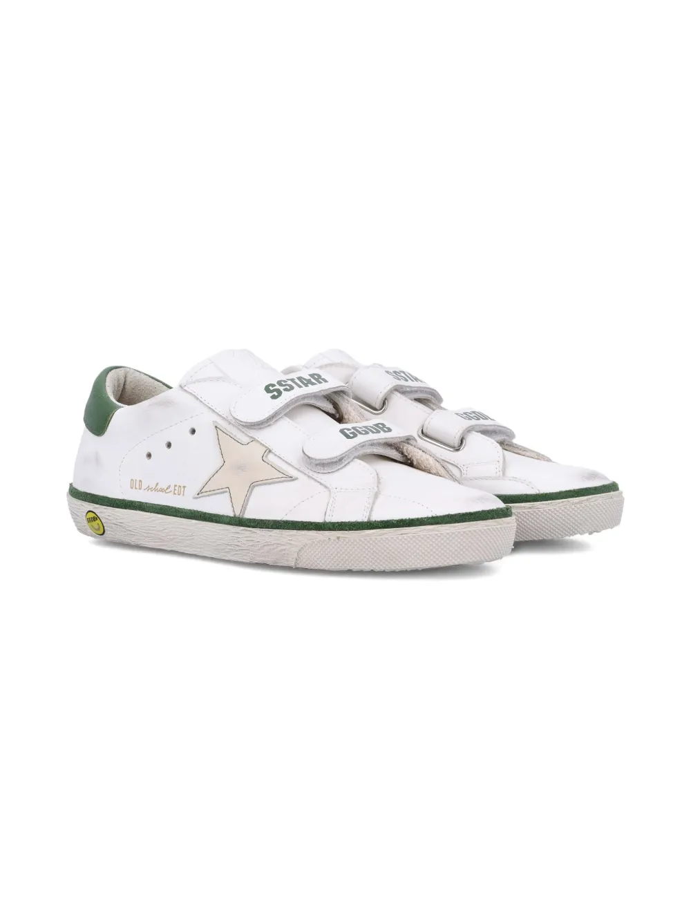 Кеды на липучках с аппликацией Golden Goose Kids, белый — фото 2