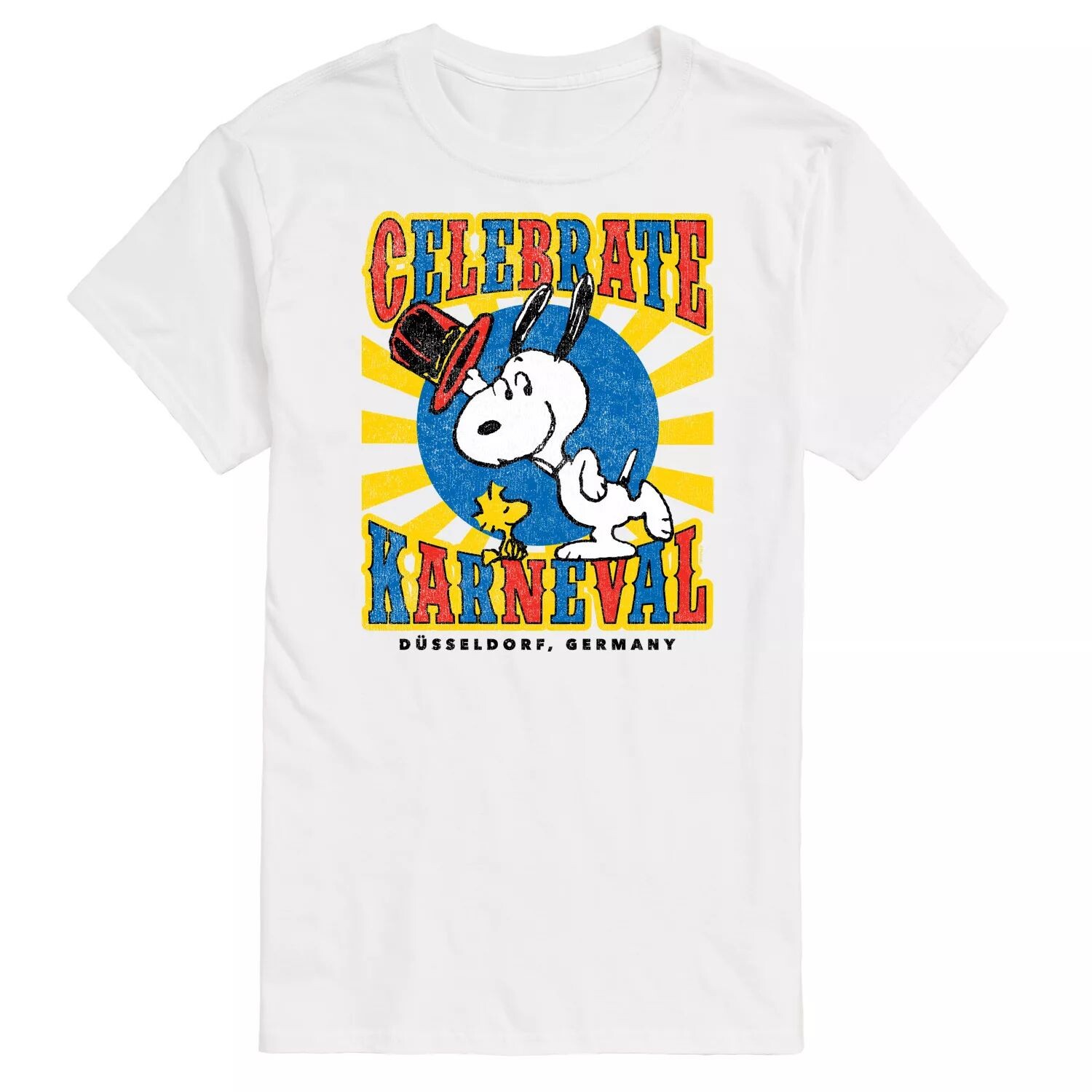 

Футболка Big & Tall Peanuts Karneval с цветами Snoopy Licensed Character, белый