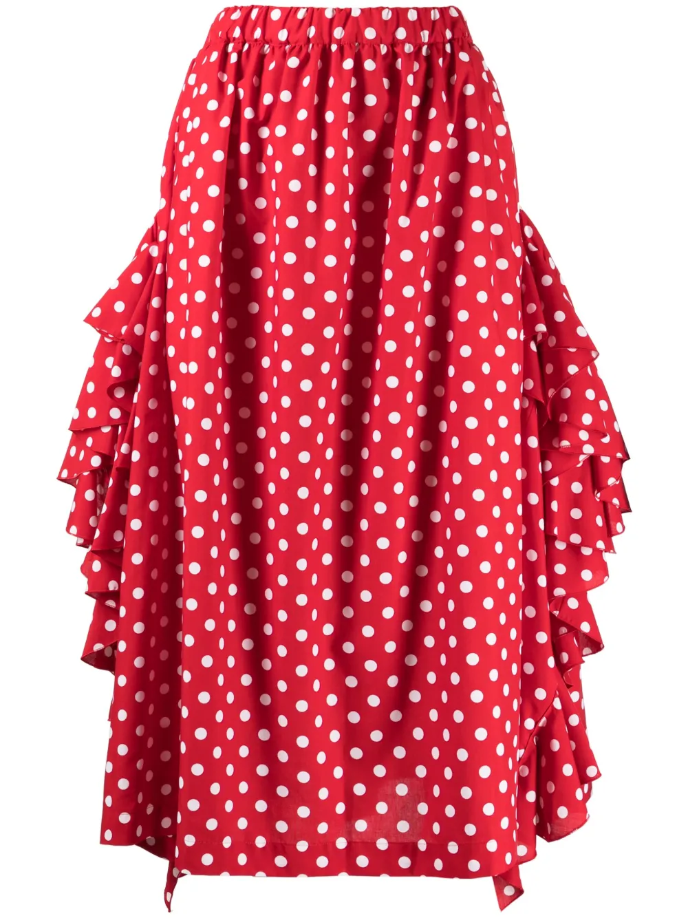 

Юбка в горох с оборками Comme Des Garçons Comme Des Garçons, красный