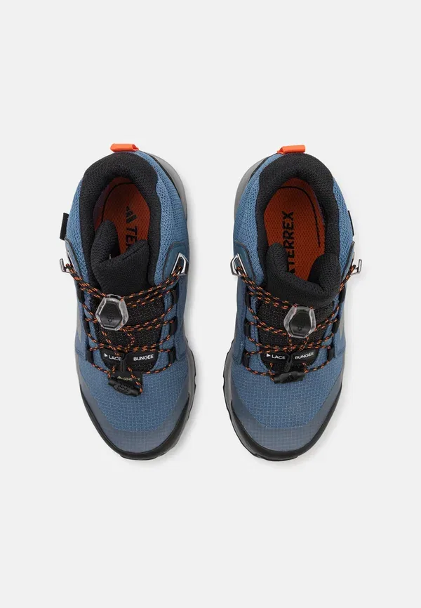 Треккинговые ботинки Adidas Terrex Mid GTX, стальной/серый/полуоранжевый — фото 4