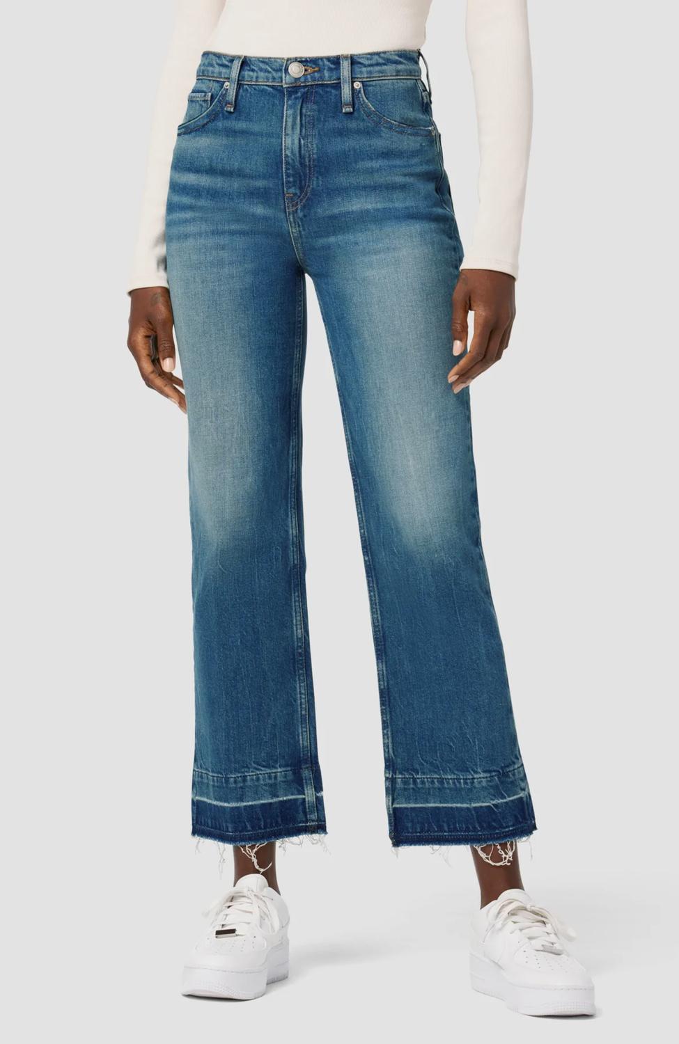 

Джинсы Remi High-Rise Straight Ankle Jeans в цвете Moon Wash Hudson