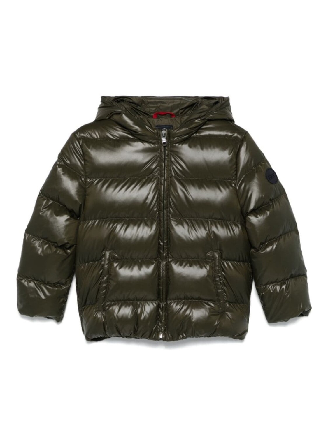 

Fay Kids пуховик с капюшоном, зеленый