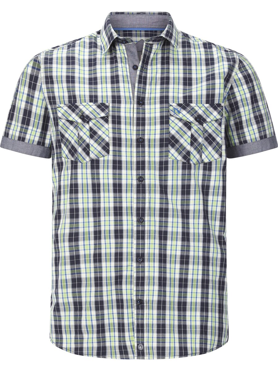 

Клетчатая рубашка Jan Vanderstorm Comfort fit Button Up Shirt Owe, темно-синий