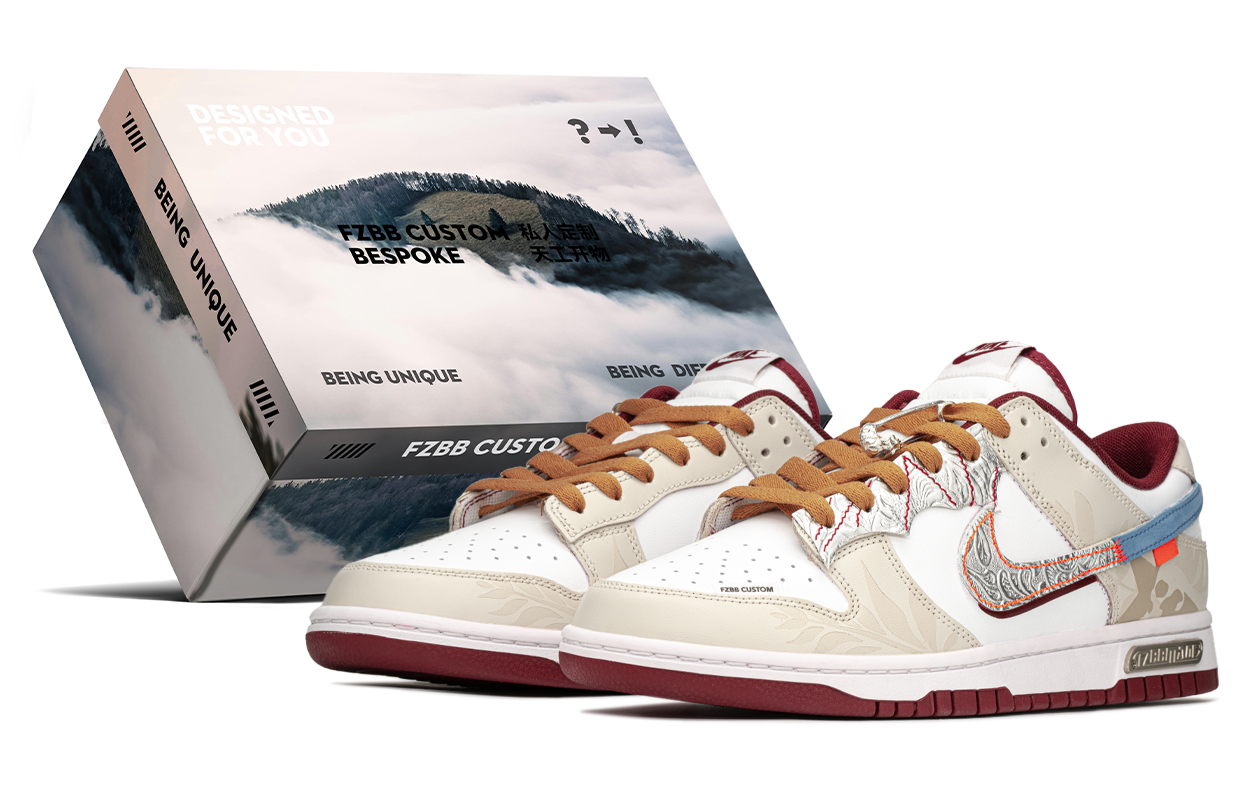 

Nike Кроссовки для скейтбординга Dunk Anti-Slip, износостойкие, низкие, мужские, коричневые, красные