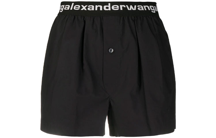 Повседневные шорты женские черные Alexander Wang — фото 2