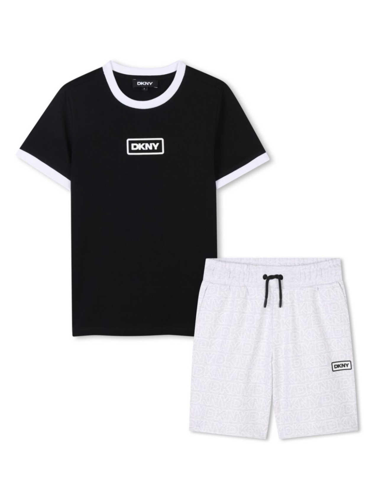 

Dkny Kids комплект из футболки и шортов, серый