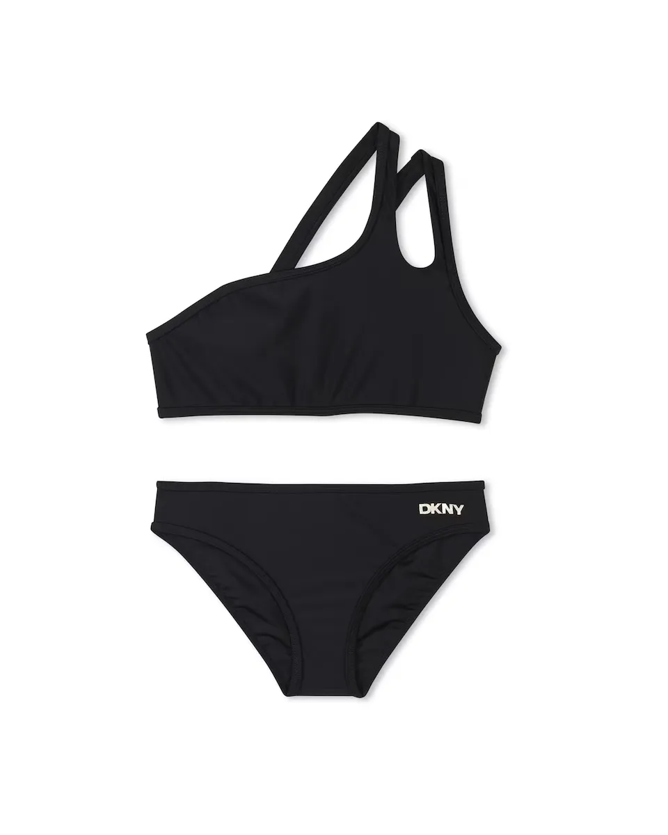 

Девичье бикини черного цвета с рукавами на бретелях DKNY, чёрный