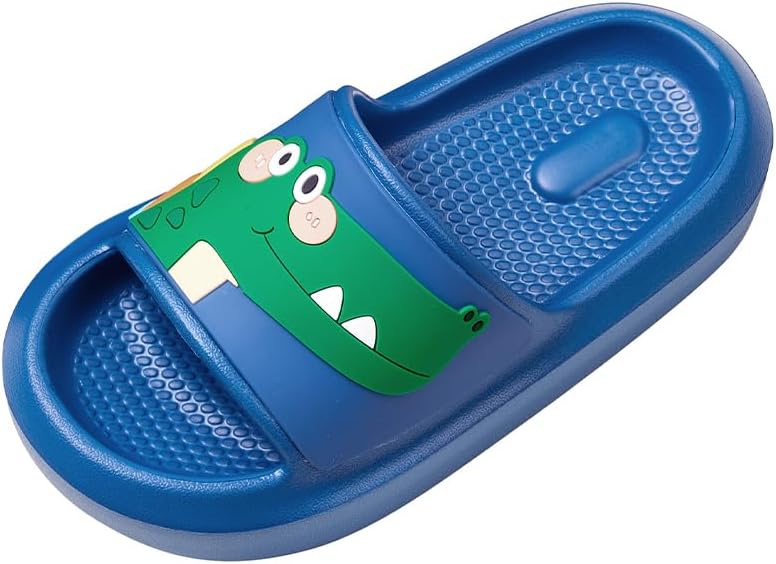 

Детские шлепанцы с мультяшным дизайном, водонепроницаемые для дома и улицы, с морской тематикой, синие и розовые Cheerful Kids