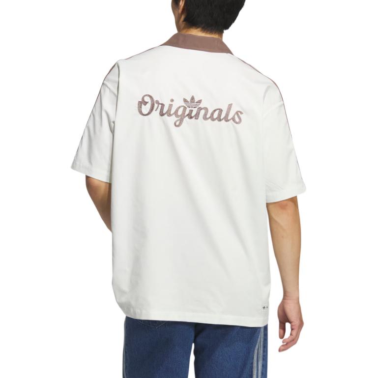 Рубашка Disney Bowling SS25 Unisex Adidas Originals, белый — фото 4