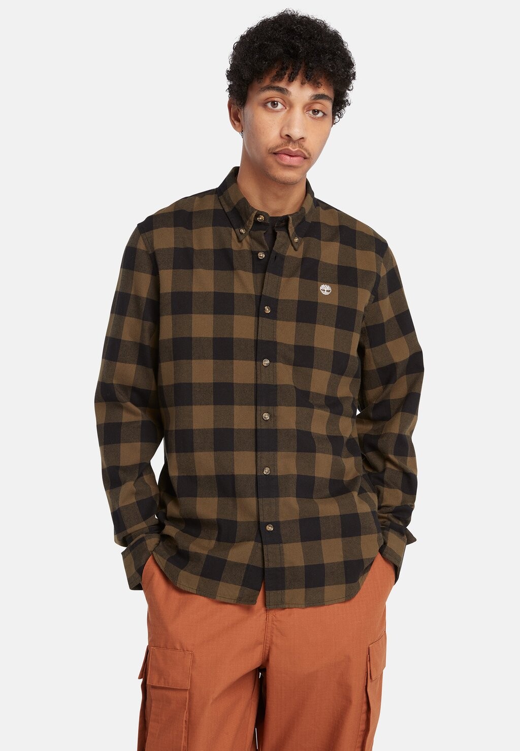

Рубашка Ls S C Check Shir Timberland, цвет dark olive yd