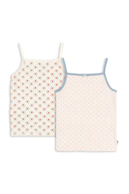 Топ без рукавов 2 шт 2 PACK STRAP TOPS Konges Sløjd, бежевый