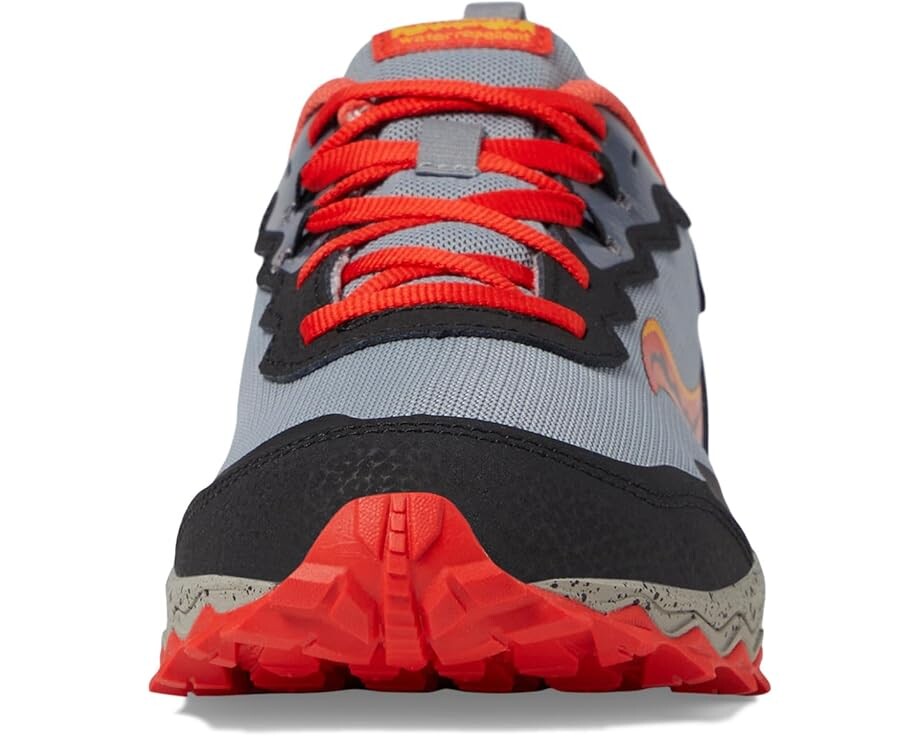 Кроссовки Saucony Kids Peregrine Shield KDZ Sneakers, цвет Grey/Red/Yellow — фото 3