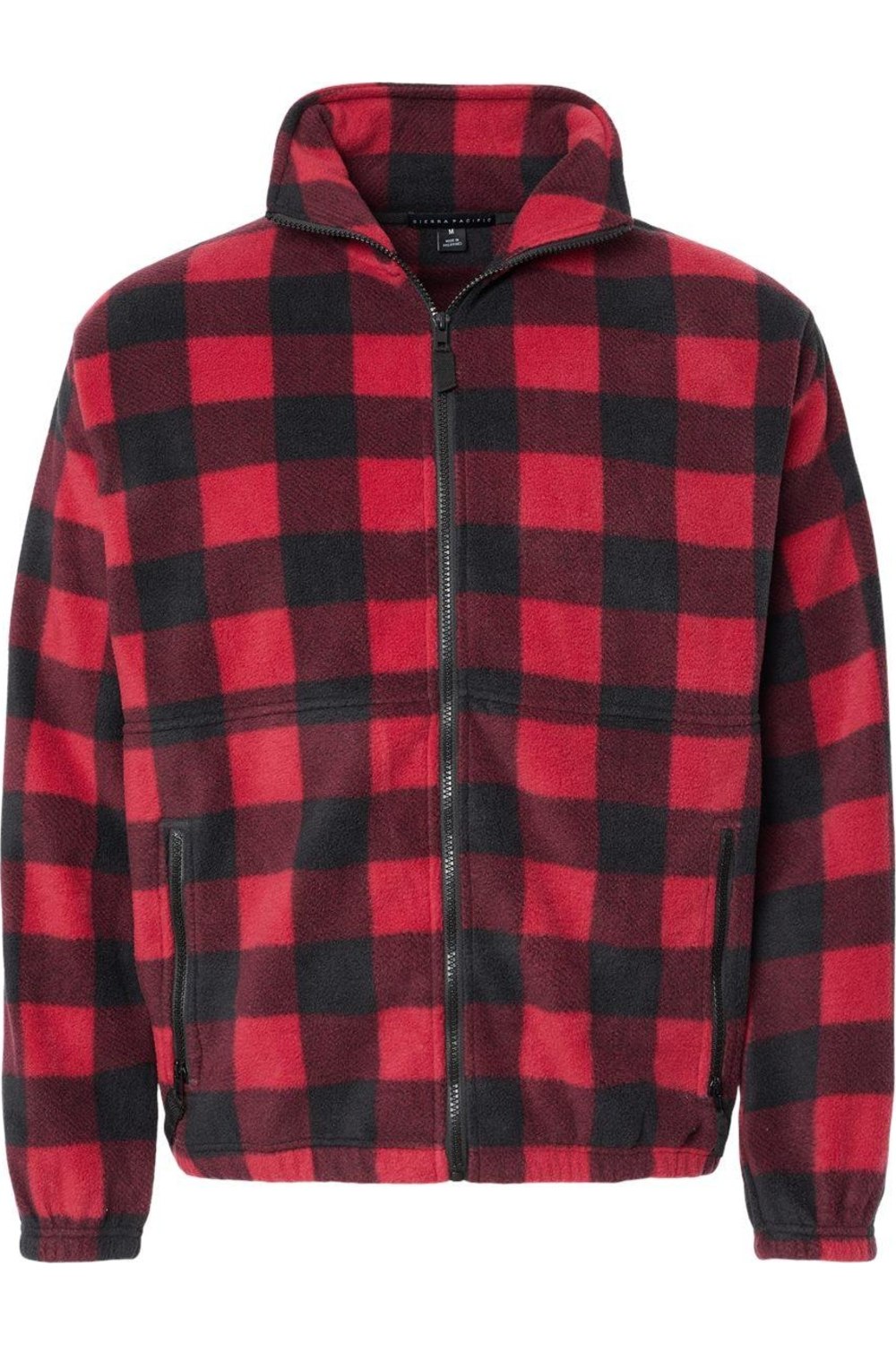 

Куртка Burnside Polar Fleece с застежкой-молнией на всю длину, красный/черный
