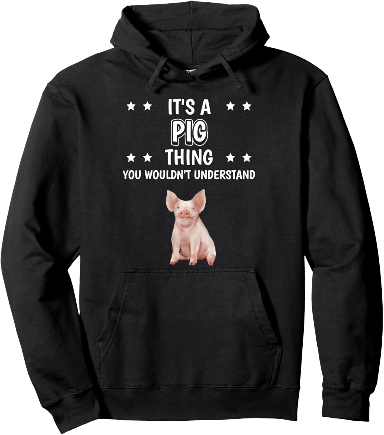 

Это свиная штука. Толстовка со свиным принтом Funny Pig Gifts Women Men Kids, черный