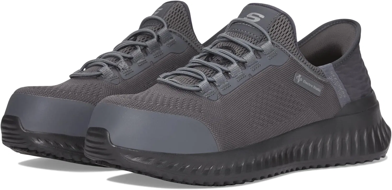 Мужские кроссовки Skechers Tilido ESD Comp Toe, Charcoal