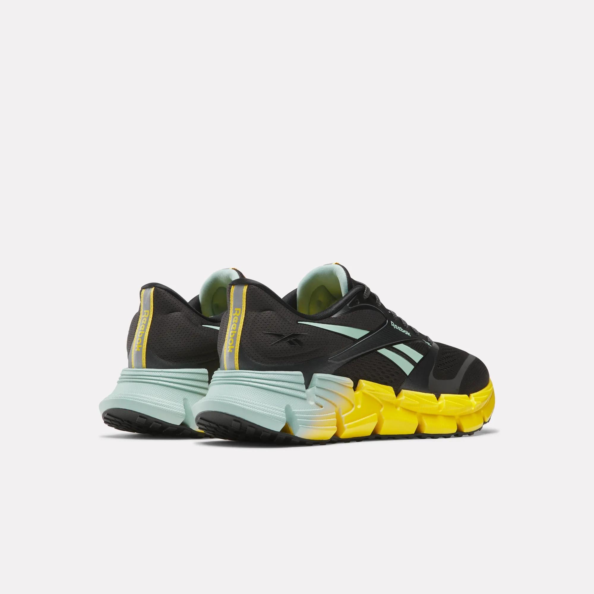 Мужские кроссовки Reebok Floatzig 2, washed black/glitch aqua/golden haze — фото 3