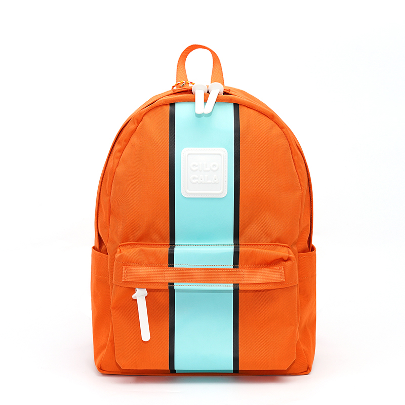 

Большой унисекс рюкзак из нейлона разноцветный CILOCALA, оранжевый