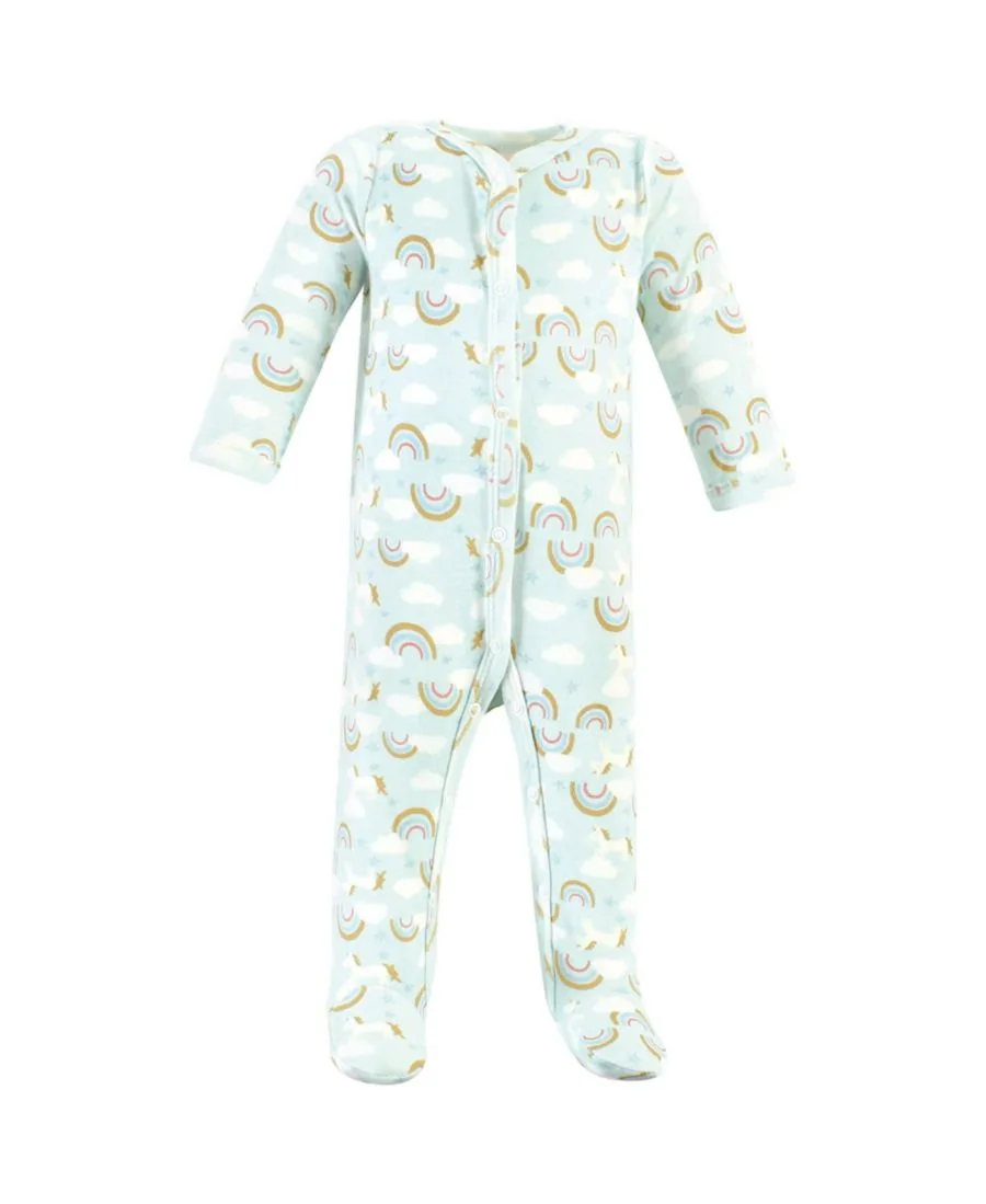 Хлопковый комплект для сна и игр: боди и нагрудник-бандана Hudson Baby, Magical Rainbow — фото 3