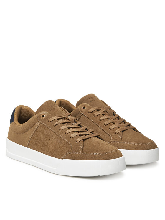 Кроссовки Th Court Summer Suede FM0FM05517 Tommy Hilfiger, коричневый — фото 2