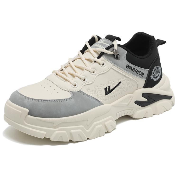 

Кроссовки мужские Chunky Low Top из искусственной кожи PU WARRIOR, белый серый черный