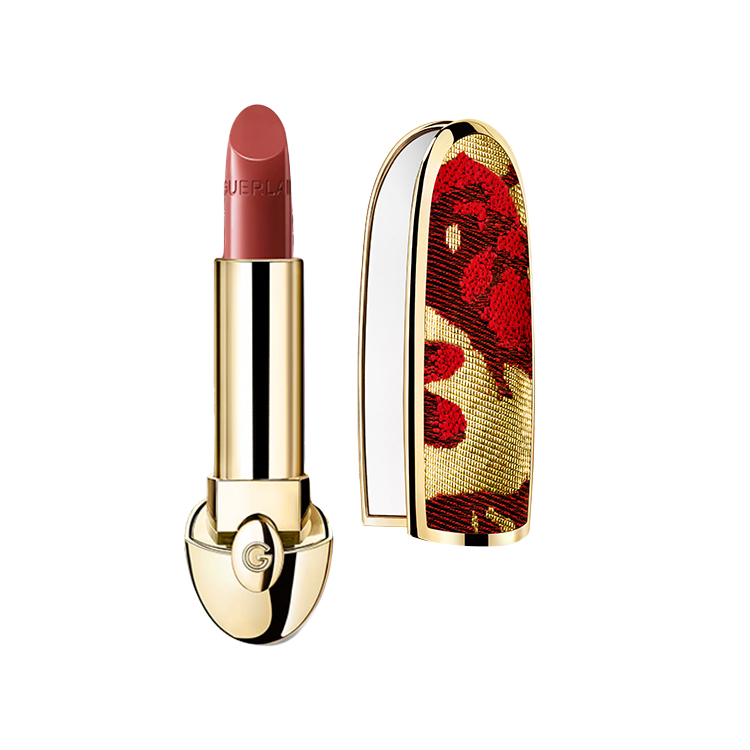 GUERLAIN JIAOLAN новогодняя лимитированная помада Auspicious Gold And Jade с драгоценными камнями, сатиновая текстура, легко растушевывается, 3.5г — фото 2
