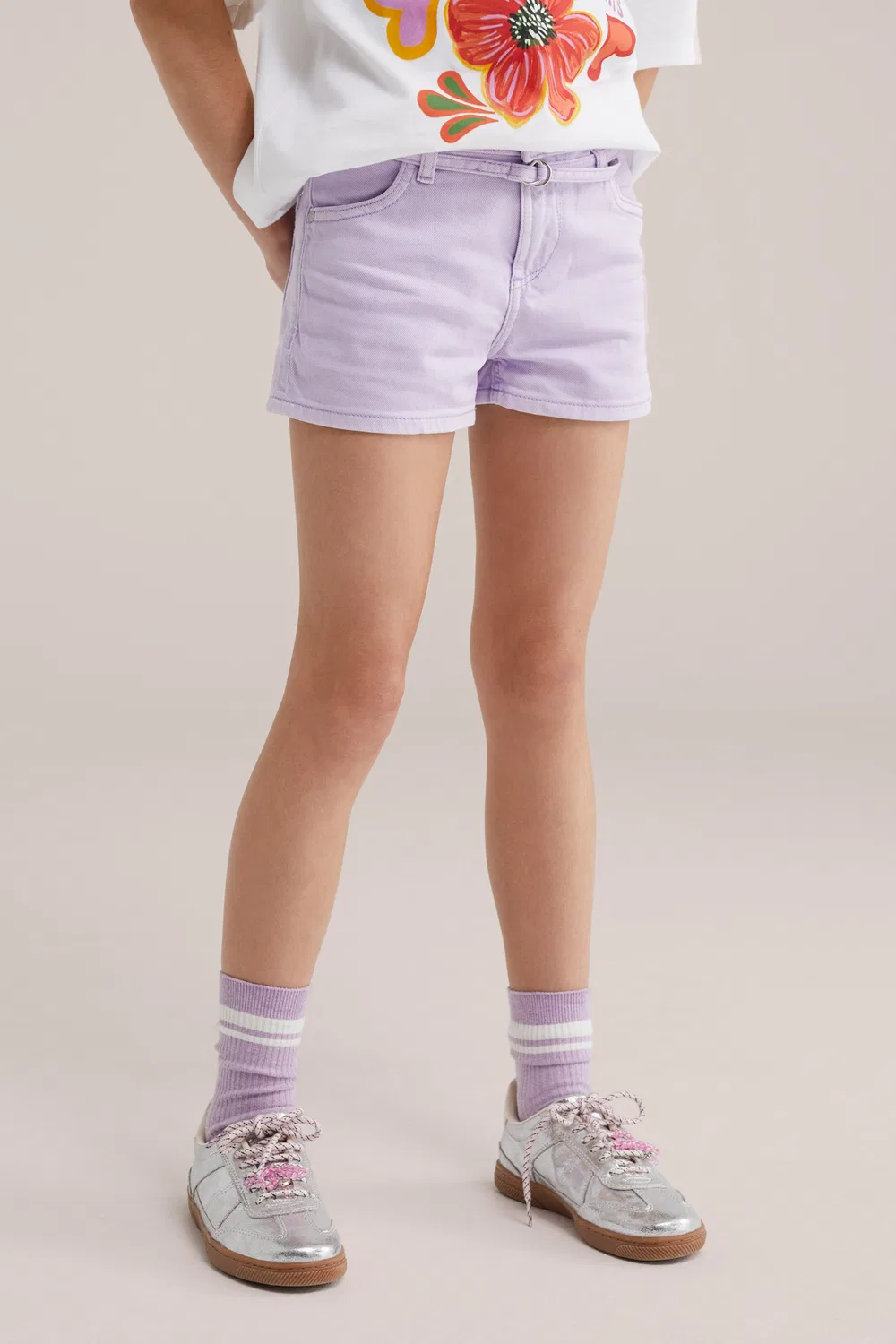 Узкие джинсы We Fashion, Lilac — фото 3